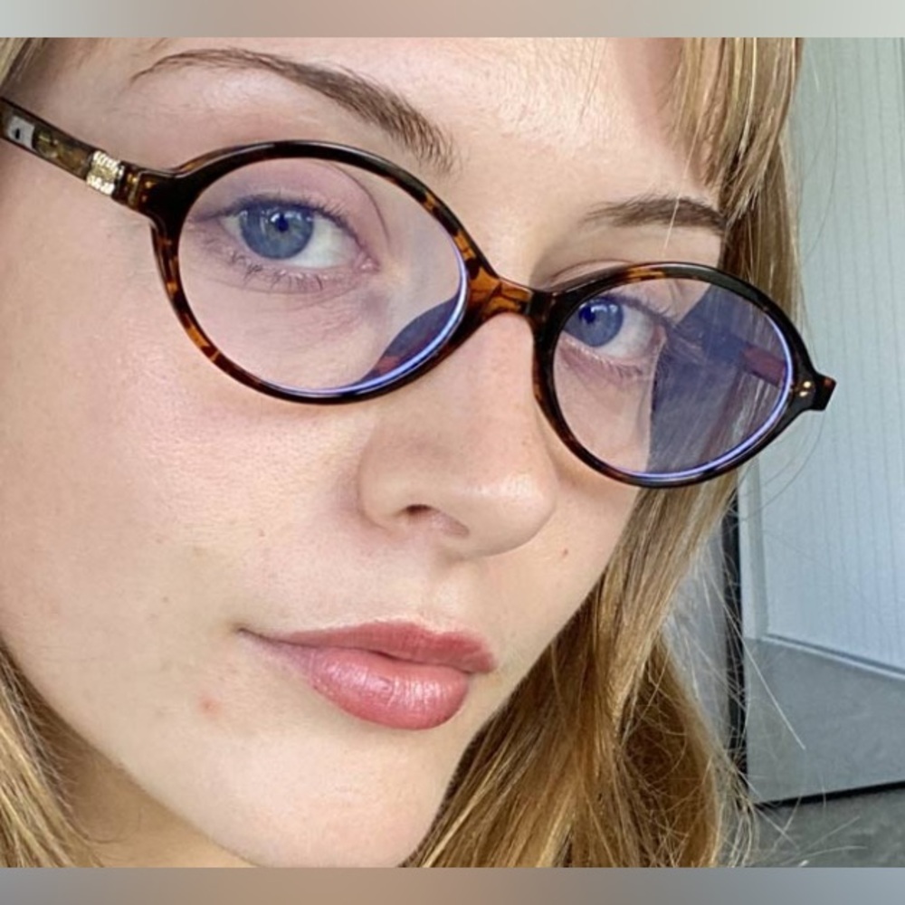 Miu miu style Shell Oval Glasses